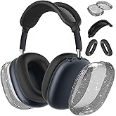 Aiaabq for AirPods Max case Cover,Anti-Scratch Ear Pad Case Cover/Ear Cups Cover/Headband Cover for AirPods Max. Clear Soft TPU and Silicone,Skin Scratch Proof.