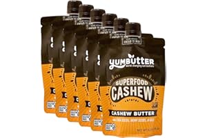 Superfood Cashew Butter by Yumbutter, Gluten Free, Vegan, Non GMO, 6.2oz Pouch (Pack of 6)