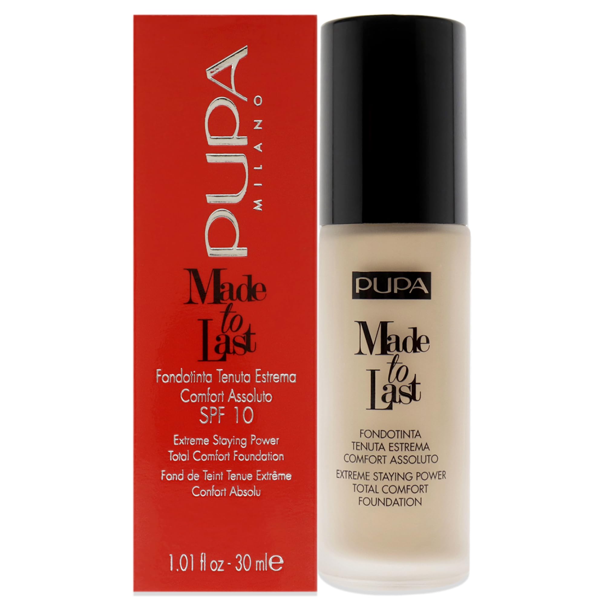 PUPA Milano Made To Last Foundation, Natural Beige 30 ml