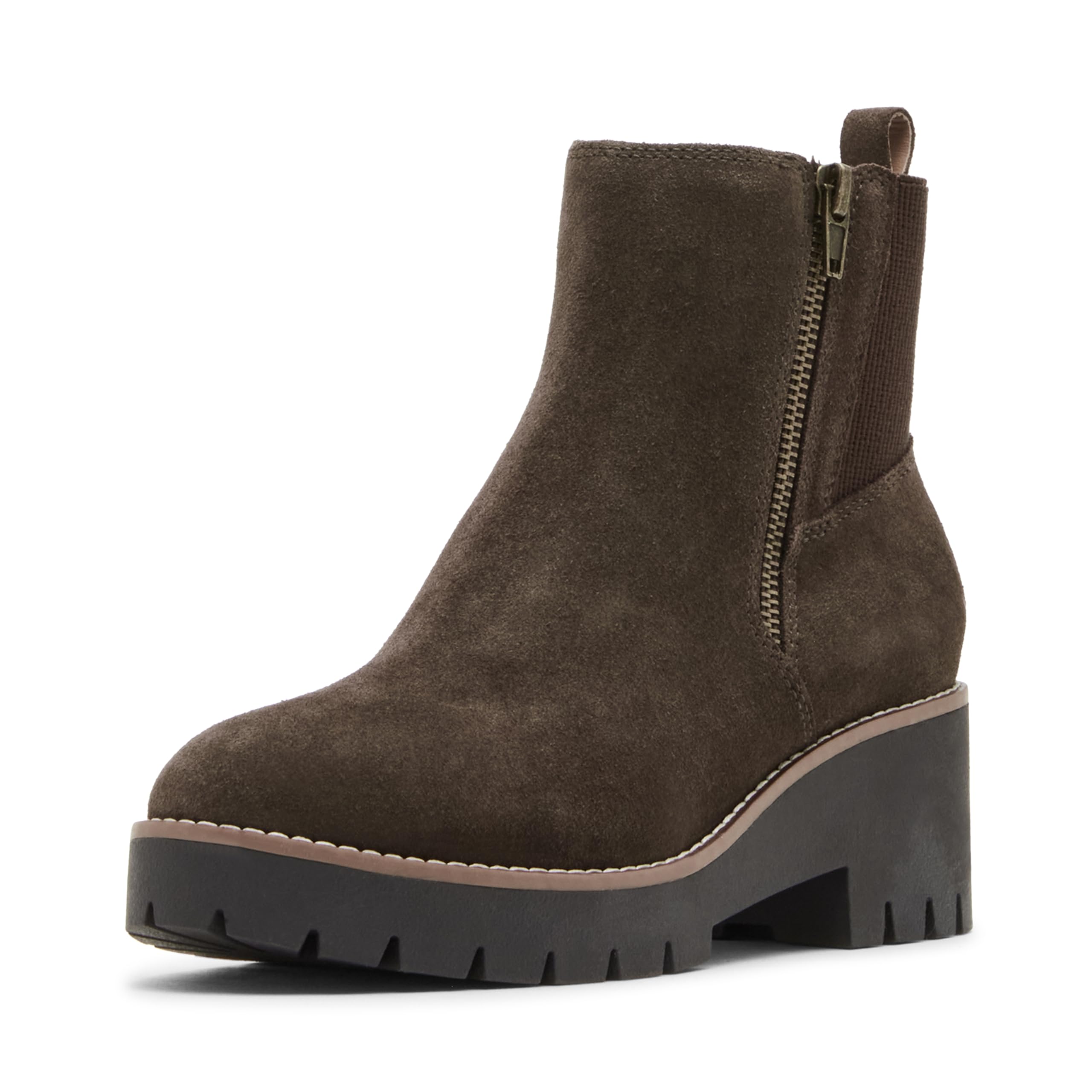 Blondo Women’s Waterproof Damaris Ankle Boot, Java Suede, 9