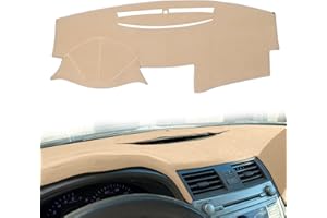 HanLanKa Car Carpet Dashboard Cover,Dash Cover Mat Fit for Toyota Camry 2007 2008 2009 2010 2011 (Beige)