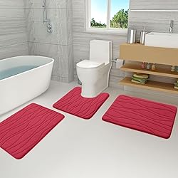 Buganda Memory Foam Bathroom Rug Mat 59x24, Extra
