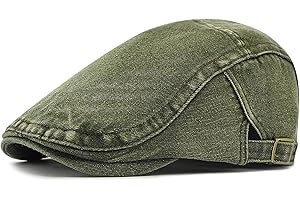 Taidor Mens Denim Cotton Newsboy Cap Ivy Gatsby Driving Hunting Cabbie Hat