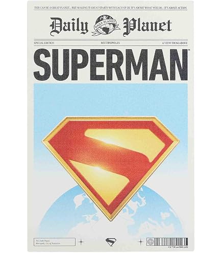 Plaque Décorative Superman DC Comics OPO 10 - Métal En Relief, 27x20 Cm, Pour Mur Ou Collection - 3