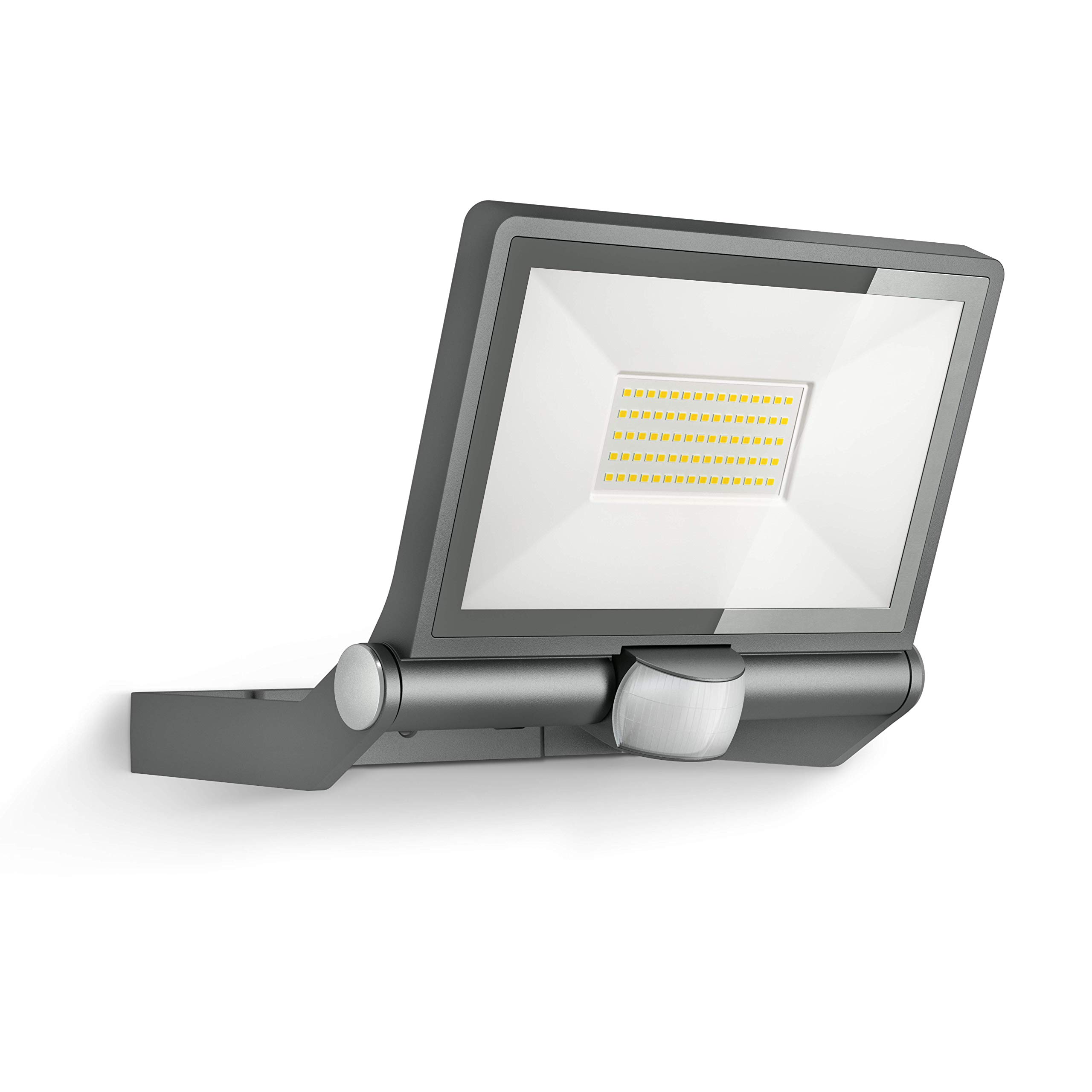 Steinel LED Outdoor Floodlight XLED ONE XL S Anthracite, 180° Motion Detector, 42.6 W, 4200 lm, Warm White, Aluminium