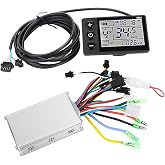 Brushless Motor Controller, LCD Display Panel Brushless Speed Controller Kit for Scooters, Steady Speed, Sensitive Control of Braking Direction Changes 24V-48V