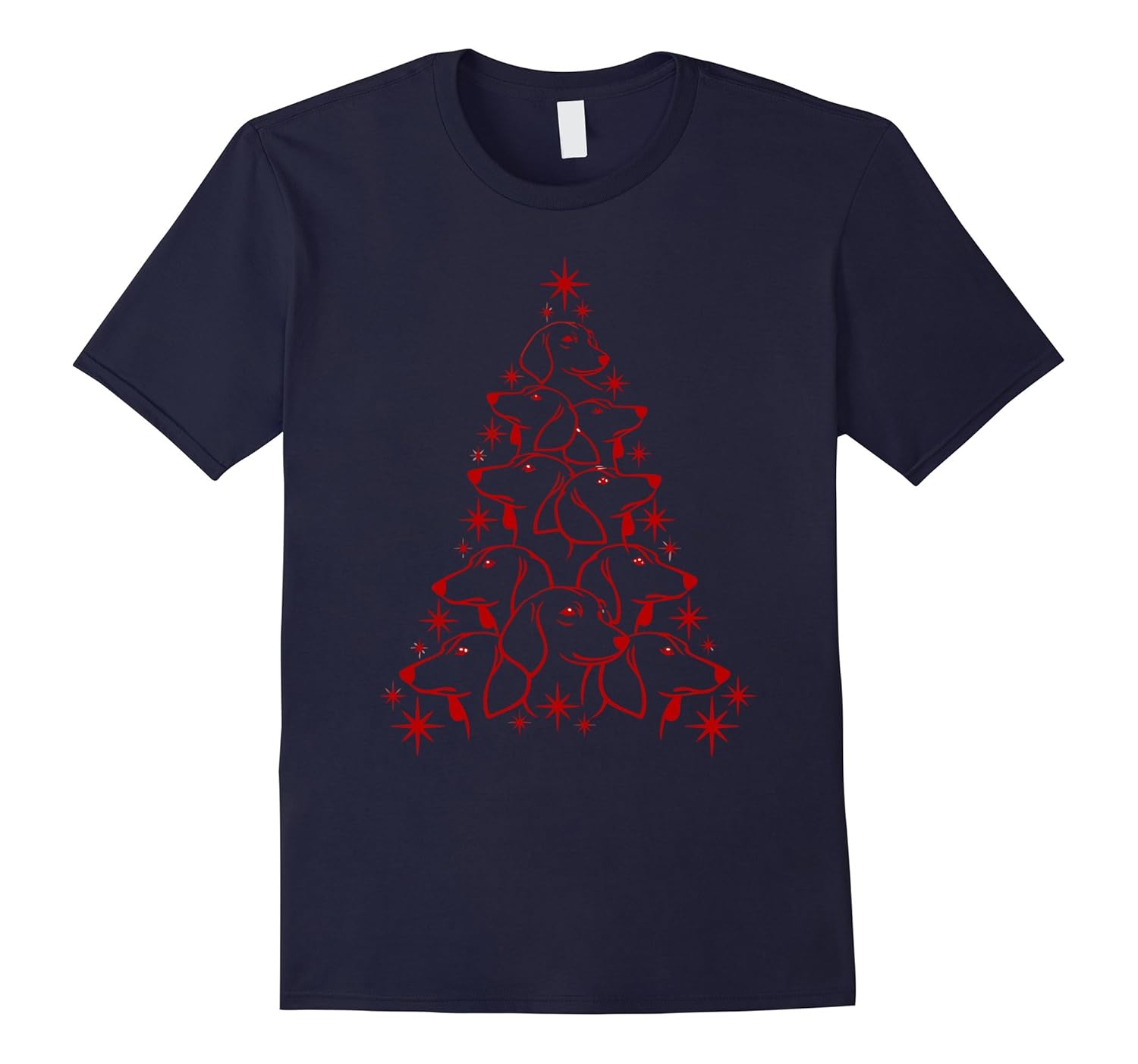 Dachshund Christmas Tree T-Shirt-ANZ