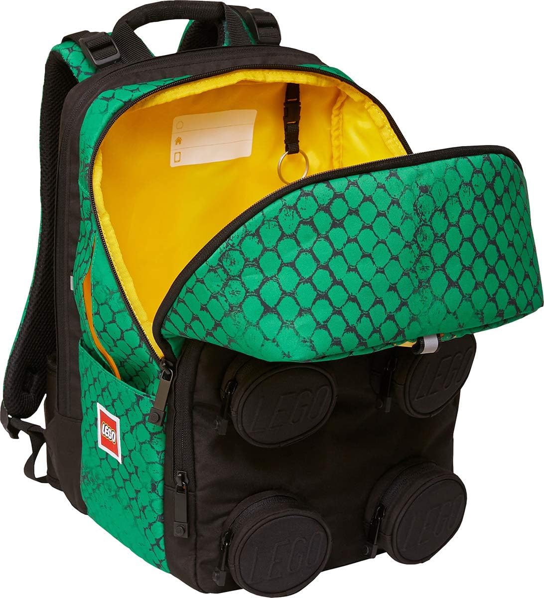 Valigeria zaino per la scuola e Brick 2 x 2 solo 1,07 kg colore: Verde con  motivo Lego Ninjago verde Lego Bags borsa per libri ca 23 litri Zaino per  la scuola