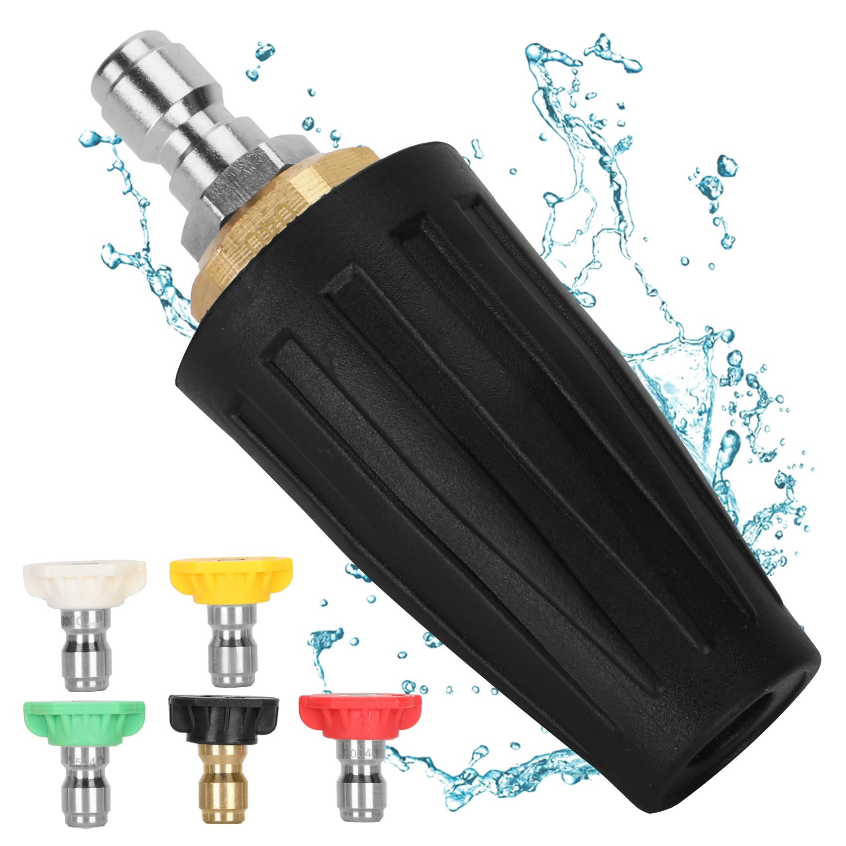 Photo 1 of Upgraded Adjustable Pressure Washer Tips Turbo Nozzle?3600PSI Pressure Washer Turbo Nozzle Kit with 5 Multi-Purpose Tips