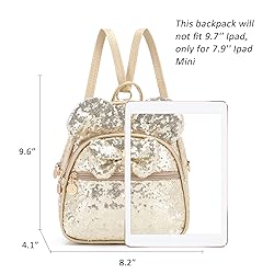 KL928 Girls Bowknot Polka Dot Cute Mini Backpack