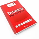 Silvine Duplicate Invoice Book 1-100 with Index Sheet 210x127mm gloss cover view 2
