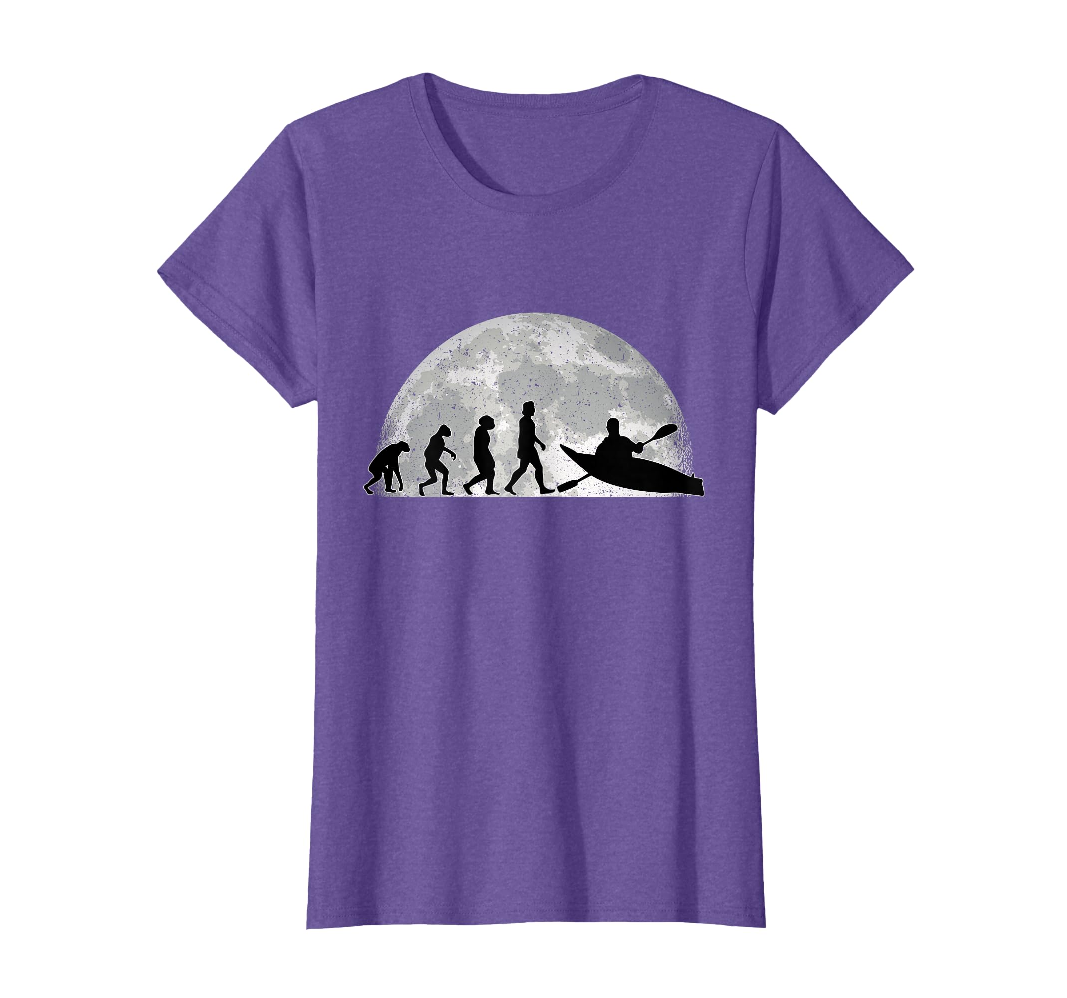 Kayak Evolution Moon Kayakers Paddling canoe T-Shirt