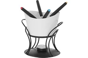 Trudeau Home Presence Revolo 16 Ounce Stoneware Fondue Set - 7 Piece