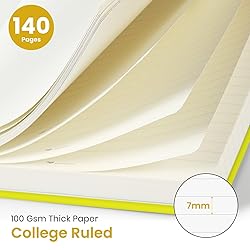 Lined Spiral Journal Notebook for Women & Men, 140