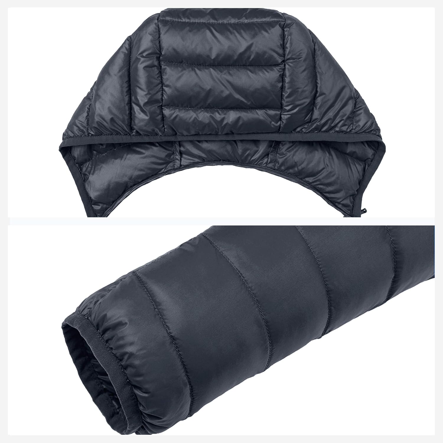 Wantdo Men's Packable Down Jacket Insulated Warm Winter Coat Hooded Puffer Jacket at  Men’s Clothing store