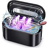 Ultrasonic Jewelry Cleaner, 48Khz 12oz Professional Ultrasonic Cleaner with Digital Timer, Portable Jewelry Cleaner Ultrasoni