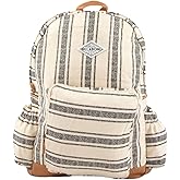 Billabong Womens Home Abroad Backpack, Black & White