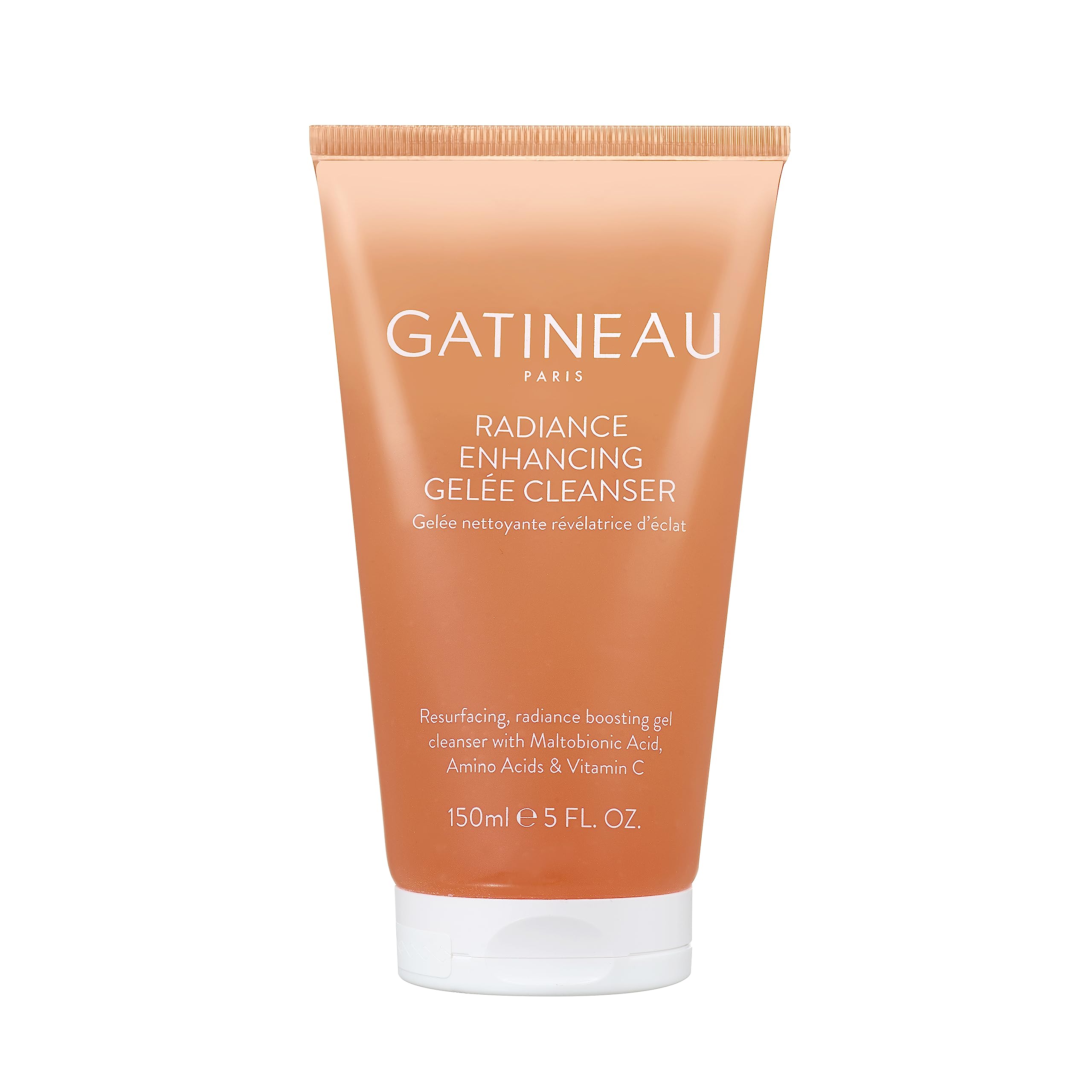 GATINEAU Radiance Enhancing Gelée Cleanser - 150ml, Caviar Lime Fruit Extract, Maltobionic Acid & Vitamin C, Gently Exfoliates & Smooths Skin, Removes Dirt & Impurities, Reveals Refreshed Skin