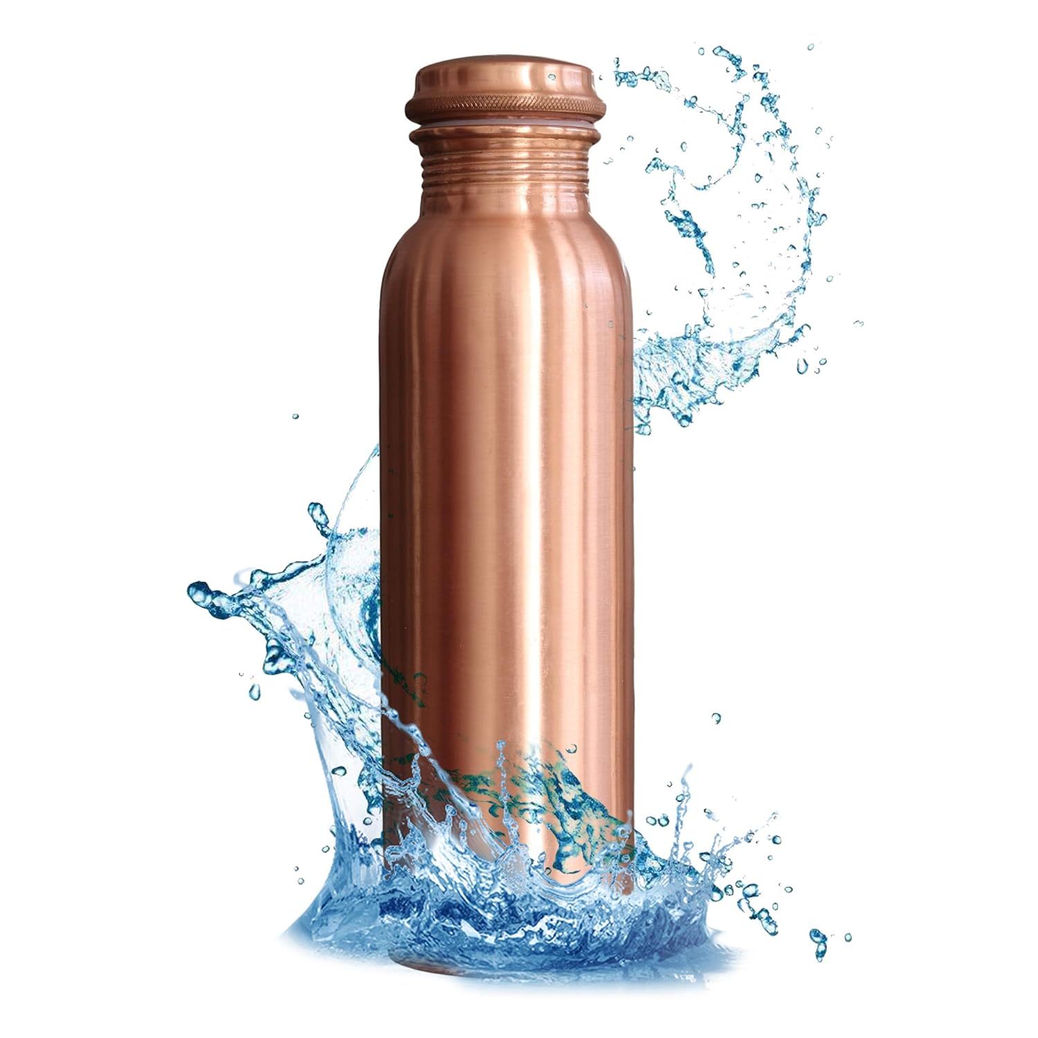 Tambhveda Plain Design Copper Water Bottle (950 Ml) Amazon.in Home