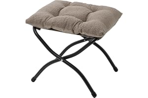 Mordchil HF 15"(H) Folding Ottoman, Foldable Footrest Stool, Small Foot Stool for Couch, Portable Collapsible Foot Rest Ottom