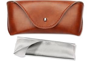 Portable PU Leather Sunglasses Pouch Soft Eye Glasses Carry Case for Women Men