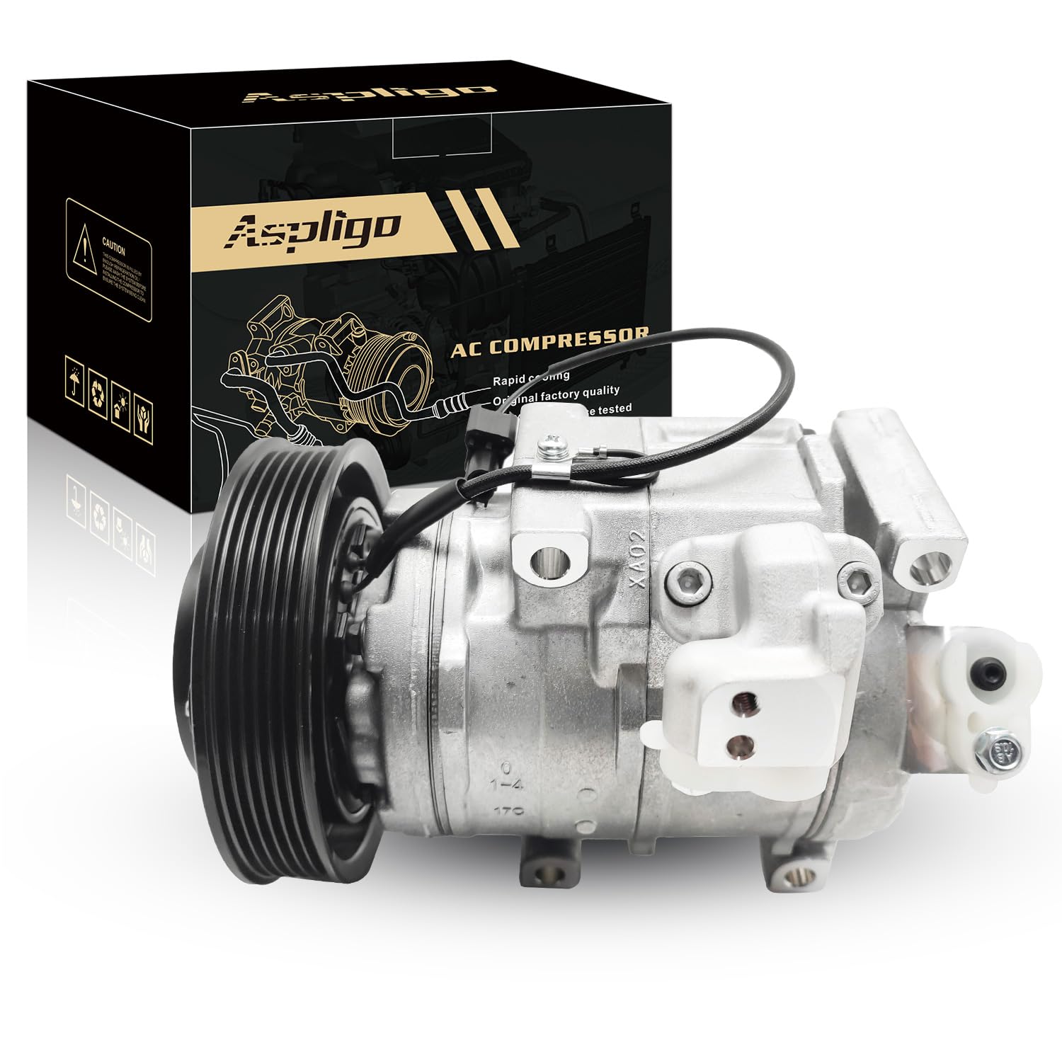 Photo 1 of Aspligo Air Conditioner AC Compressor Fits for Honda Accord 3.5L 2013-2017, for Acura RDX 3.5L 2016-2018, with A/C Clutch, CO29138C AC Compressor, Replaces 38810R8AA01, 38900RGLA02, 389245G0A01