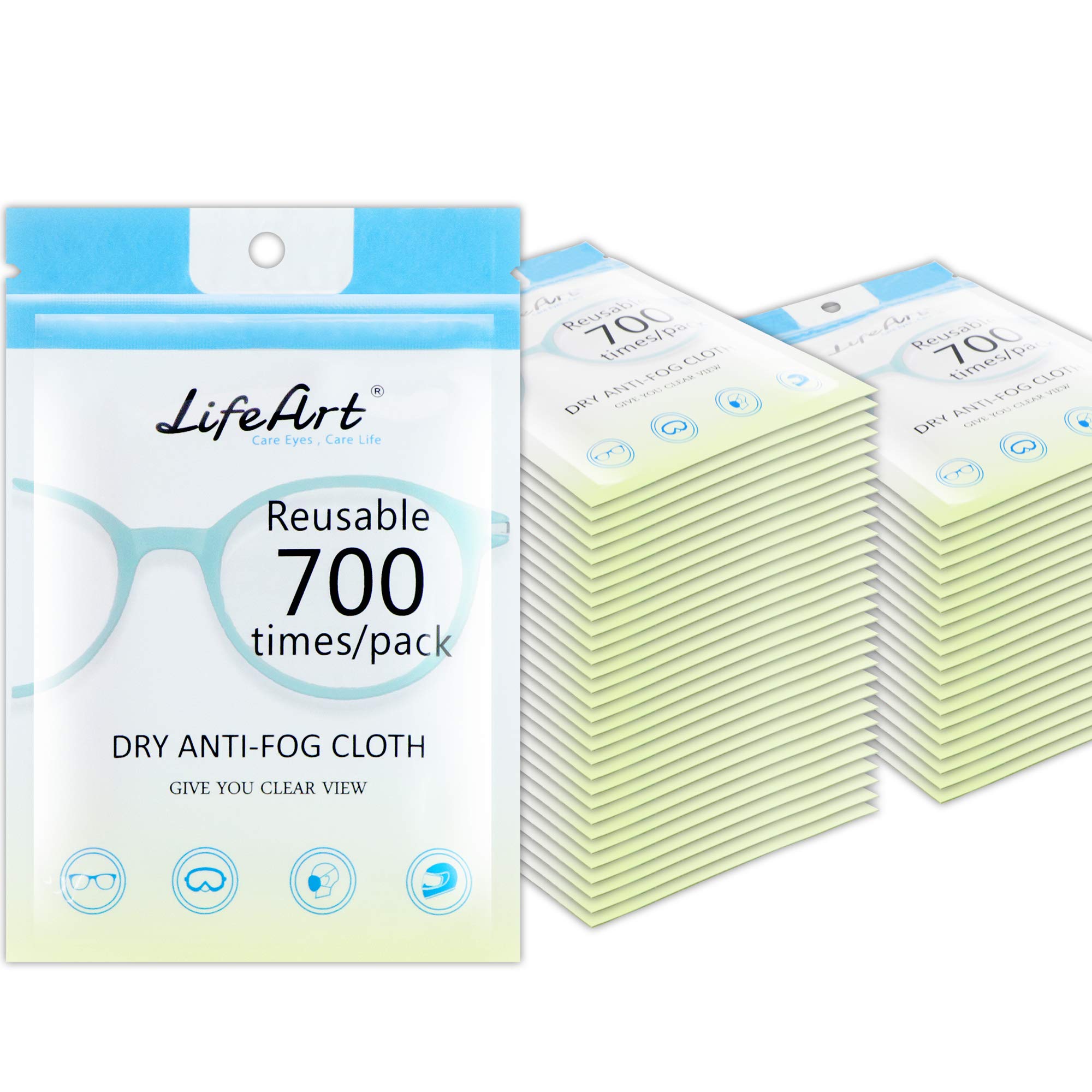 50 Pack Anti-Fog Wipe, Eyeglasses Cleaning Cloths, Cleaning Wipe for Eyeglasses, Tablets, Screens, Lens Wipe for Camera Lenses