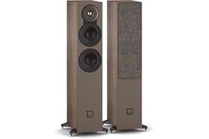 DALI SONIK 5 Slim Floorstanding Passive Hi-Fi Speakers – Dual 5.25” Clarity Cone Woofers, 1.1” Soft Dome Tweeter, SMC Magnet 