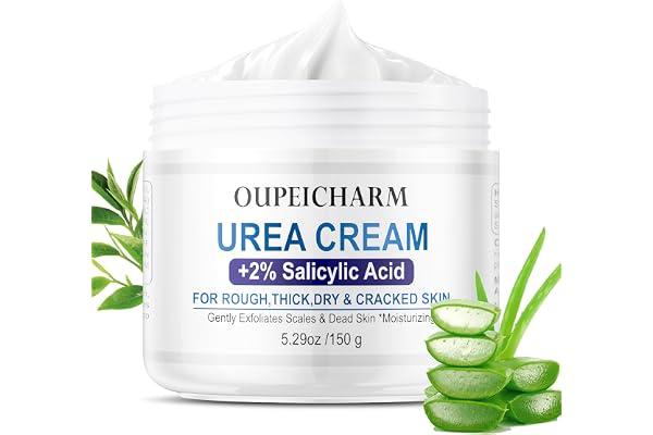 OUPEICHARM Urea Cream for Feet, Urea Cream for Body & Hand with Salicylic Acid, Moisturizing Foot Cream for Men & Women(5.29