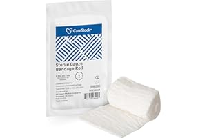 CareStock Gauze Rolls Bandage [Pack of 1] 4.5 in x 4.1 yds, Sterile, Rolled Cotton Dressing, First Aid Wrap, Medical Grade Supplies