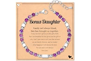 Wisedawn Nature Stone Bracelet, Trendy Teen Girl Gift Ideas with Quote Card for Birthday Christmas Easter Valentines