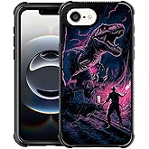 Goodsprout Compatible with iPhone 16e Case,Amazing Pattern Design Shockproof Anti-Scratch Hard PC Back Case for iPhone 16e Man Training Dinosaur