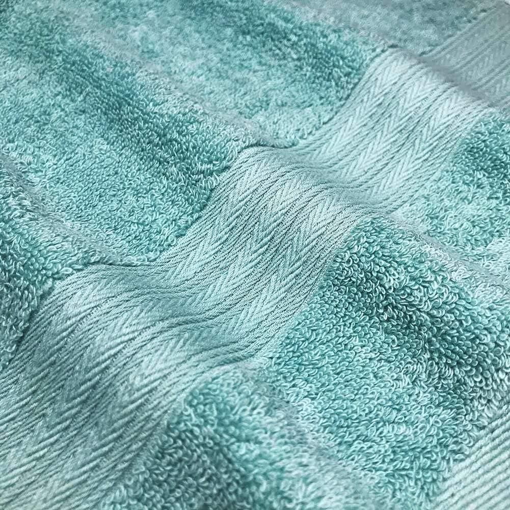 Lightwind 6 Pack Premium Fade-Resistant Cotton Hand Towels, Lint Free 16 X 28 Inches Hand Towel Set, Highly Absorbent and Durable Spa & Hotel Quality Towels, Turquoise Blue: Kitchen & Dining