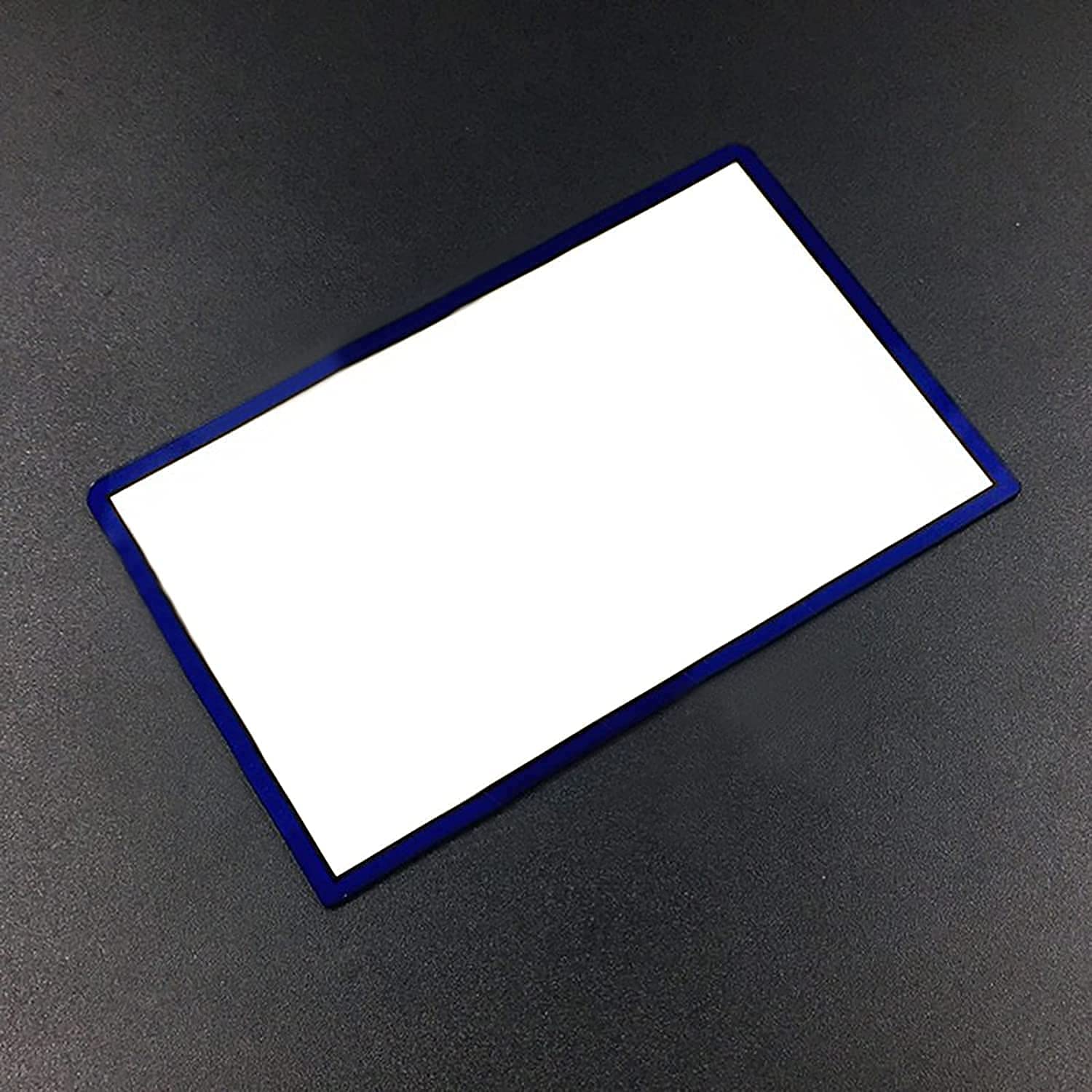 Glass Top Upper Screen Frame Lens Cover LCD Screen Protector with Adhesive for 3DS XL/New 3DS XL LLConsole(Blue)