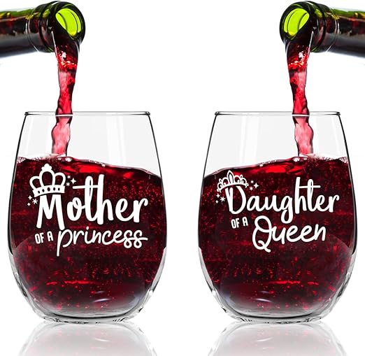 mother daughter wine glasses