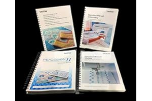 scanncut Brother Luminaire XP2 & Pe Design 11 - Full 4 Manual Bundle - Color - Metal Coil, Lays Flat, 8x11x1