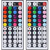 44 Key RGB LED Strip Light Remote Controller | IR Remote Controller Replacement for SMD 5050 3528 2835 RGB LED Light Strip Lights (2)
