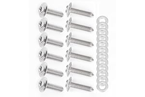 GZDLMOTO 12 Pcs/for BMW M5 x 14/14.5/17.5/20, Motorcycle Shell Stainless Steel Screws Bolt Kit, R1200GS LC ADV R1250GS R1200RT S1000XR RR S1000R R1250 F750GS F850GS F900R (Silver / 12Pcs, M5 x 20)