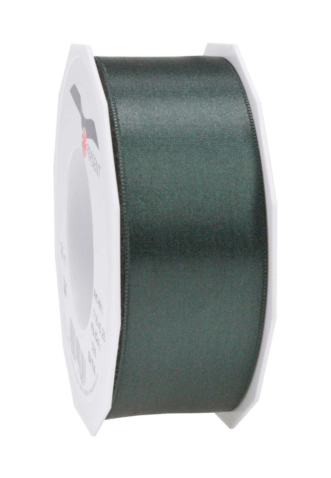 PRÄSENT C.E. Pattberg SATIN pine green gift ribbon, 27 yards for Wrapping Gifts, 1.6 inches width, Ribbon for Decorating & Crafting, Decorative Ribbon for Gifts, for every occasion