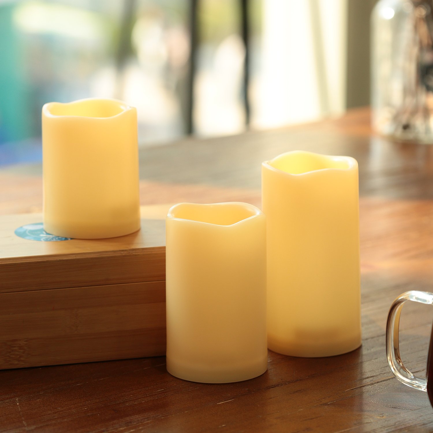 Waterproof Candles， flamless pensar Candles Include） not canles（Battery