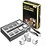 Kollea Stainless Steel Pack of 8 Reusable Ice Cubes Chilling Stones with Tongs & Freezer Storage Tray for Whiskey Wine