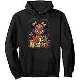 I Am Black History Month for Kids, Girls and Toddler African Pullover Hoodie