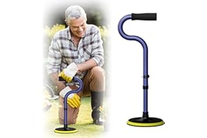 KWIKONE Mobility Aids Tool Device to Help Get up from Floor, Standing Aids & Supports Assist Devices for Seniors, Standing Mobility Aid for Rising Indoors, Garden, Housework Matte Purple (Matte Blue)