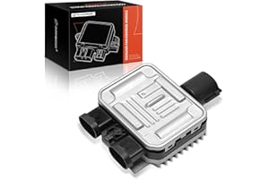 A-Premium Engine Radiator Cooling Fan Control Module Compatible with 2007-2016 Ford Edge, Flex & Lincoln MKX & Volvo XC60, S60, XC70, S80, V60, V70 & Land Rover LR2, Replace # 7T438C609BA, 6G918C607BE