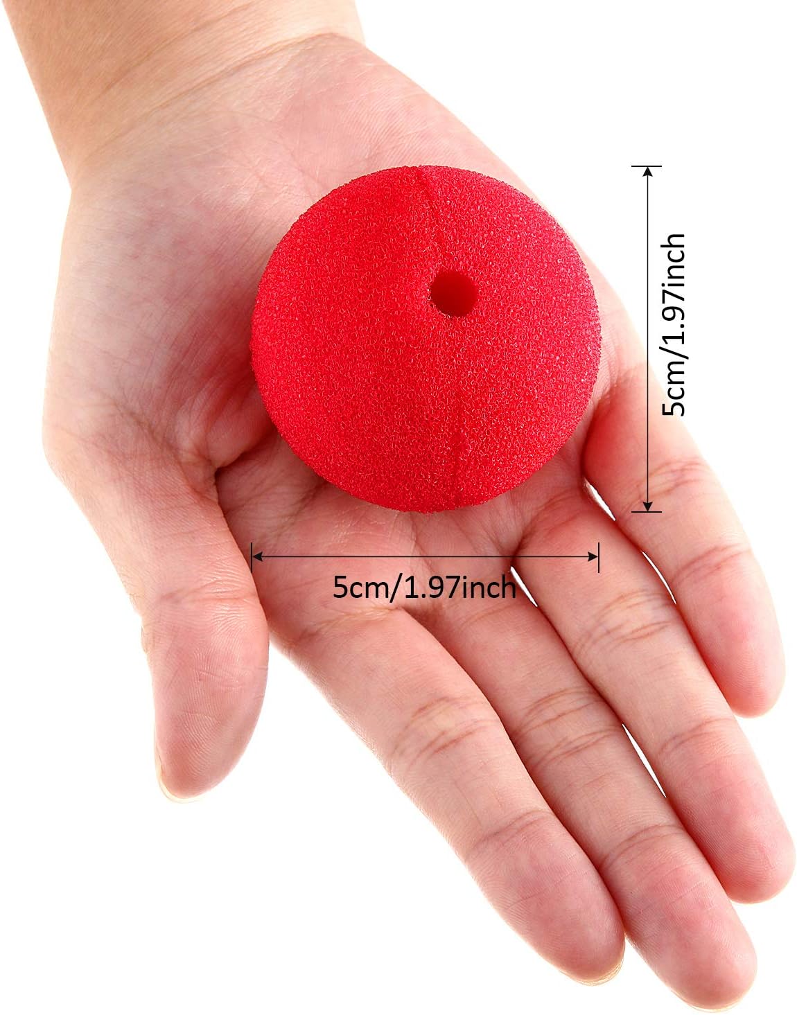 60 Pieces Red Clown Noses Cosplay Noses Foam Circus Noses for Halloween Christmas Carnival Costume Party Dress Up - Image 4