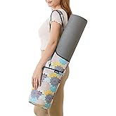 SURQO Yoga Mat Bag – Neoprene, Lightweight, Spacious Carrier, Large Zipper Pocket, Ideal for Gym Yoga & Fitness Mats
