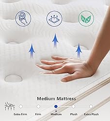 KOANTTI Queen Size Mattress,10 Inch Memory Foam