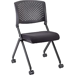 Lorell Nesting Black Folding Chair
