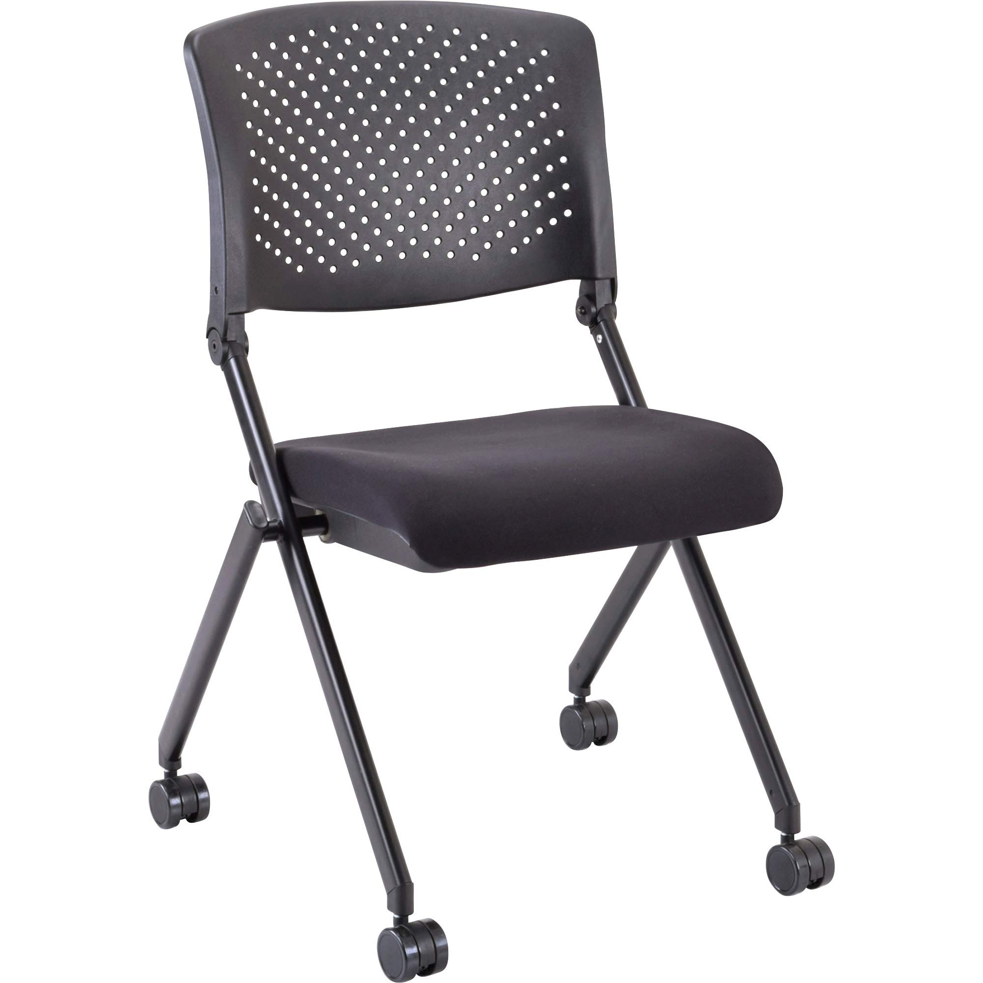 Lorell Nesting Black Folding Chair