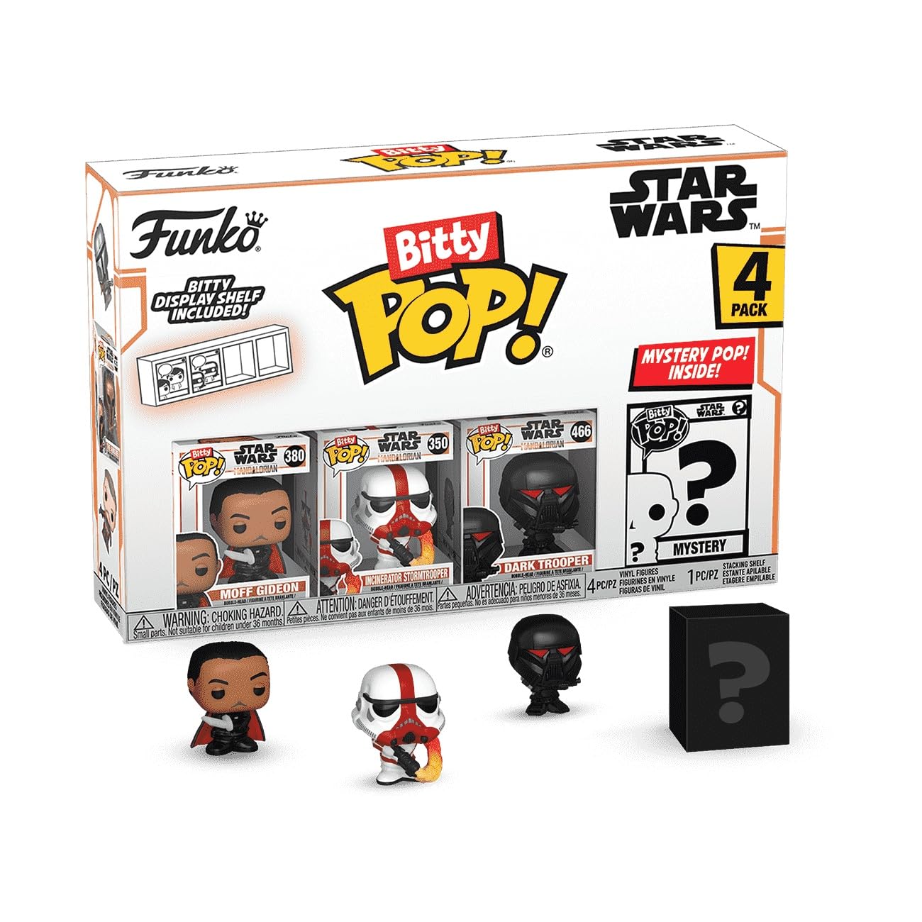 Bitty POP! - Star Wars: The Mandalorian - Moff Gideon - 4-Pack w/display + Mystery Mini Figure /75454